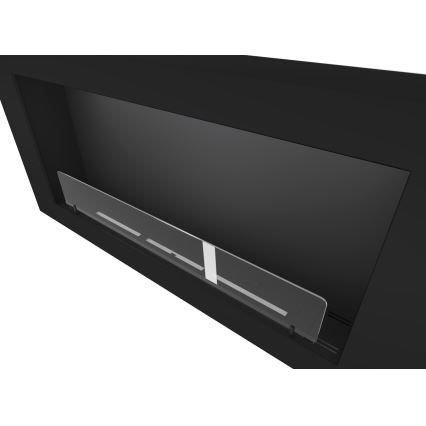 InFire - Cheminée murale BIO 120x56 cm 3kW noire