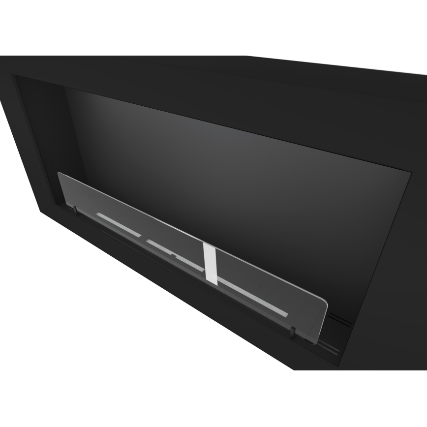 InFire - Cheminée murale BIO 120x56 cm 3kW noire