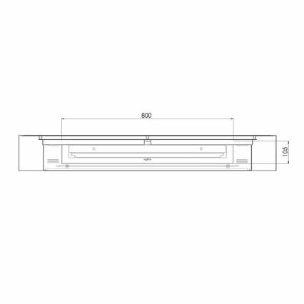 InFire - Cheminée murale BIO 120x56 cm 3kW noire