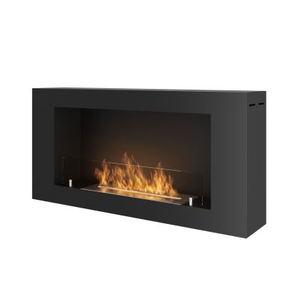 InFire - Cheminée murale BIO 44x91 cm 3 kW noir