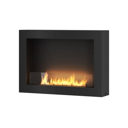 InFire - Cheminée murale BIO 80x56 cm 3kW noir