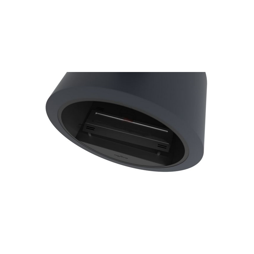 InFire - Cheminée murale BIO d. 70 cm 3kW noir