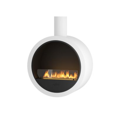 InFire - Cheminée suspendue BIO d. 70 cm 3kW blanc