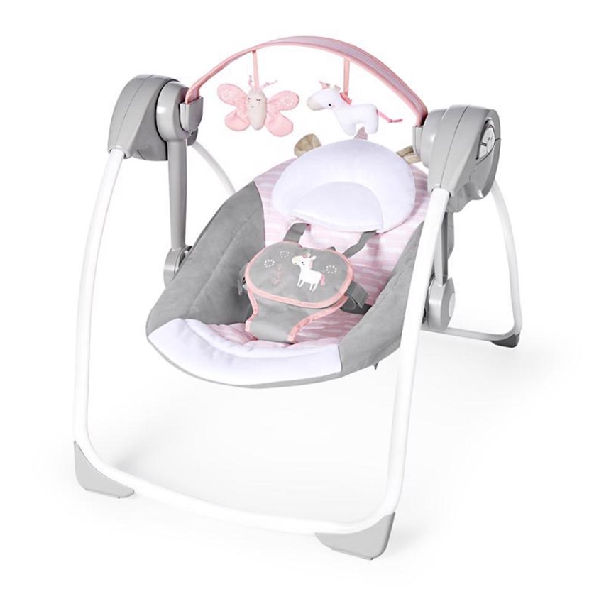 Ingéniosité - Balançoire pour enfants avec mélodie FLORA L'UNICORN 4xLR14