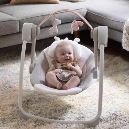 Ingéniosité - Balançoire pour enfants avec mélodie FLORA L'UNICORN 4xLR14