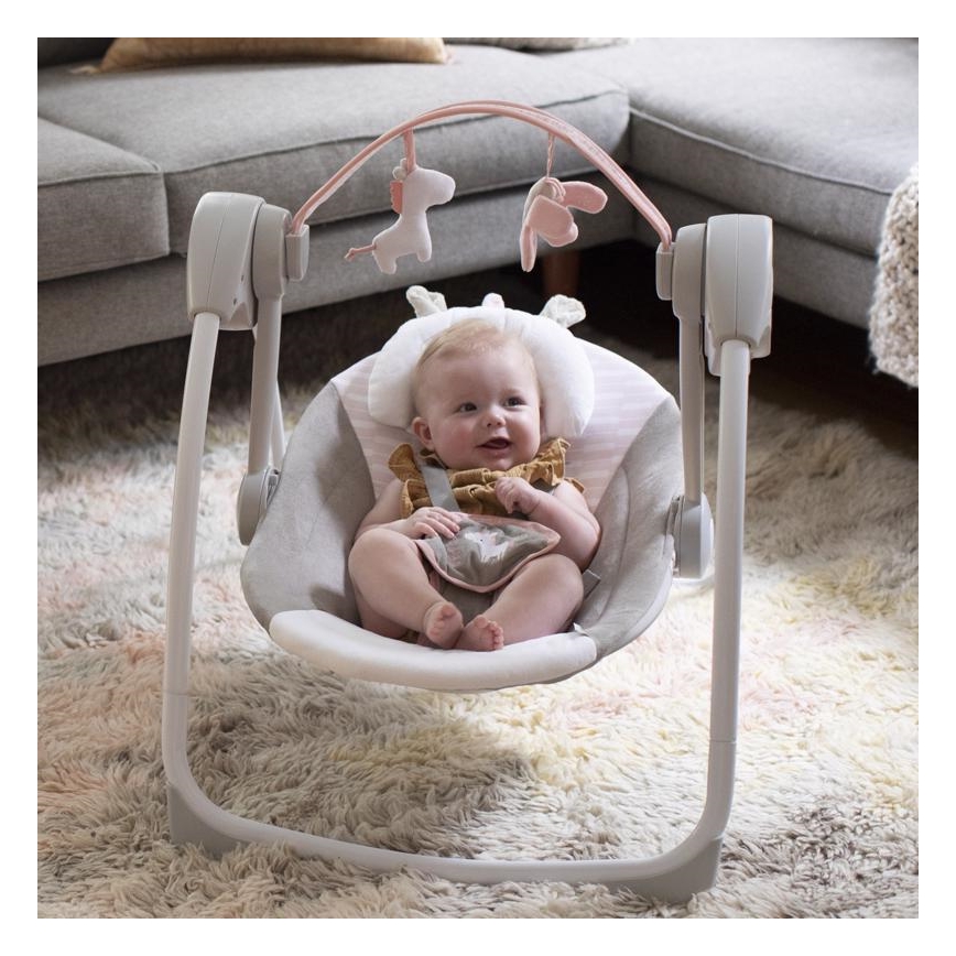 Ingéniosité - Balançoire pour enfants avec mélodie FLORA L'UNICORN 4xLR14