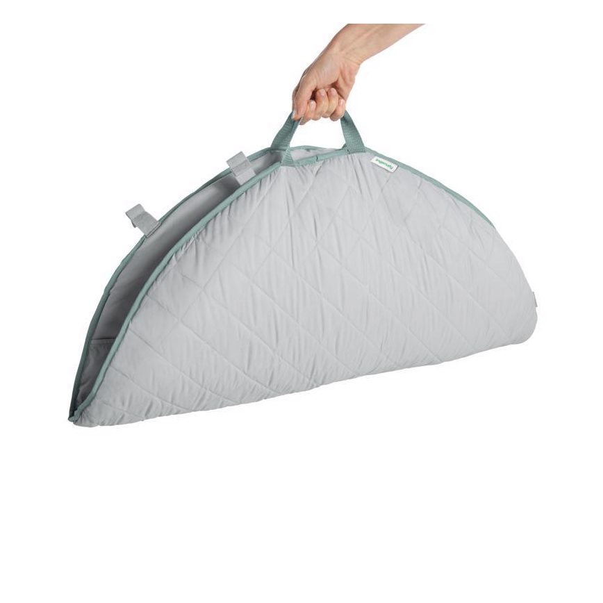 Ingéniosité - Couverture pour bébé pour jouer LOAMY menthe/gris