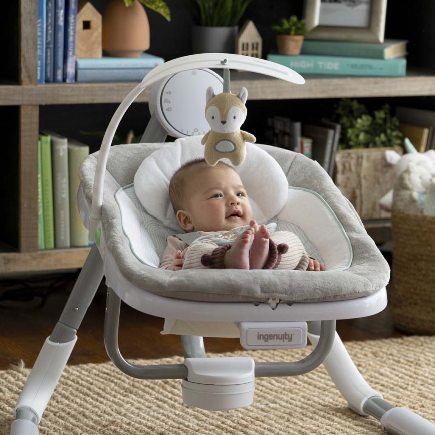 Ingenuity - Balançoire vibrante avec mélodie ANYWAY SWAY RAY 4xLR14