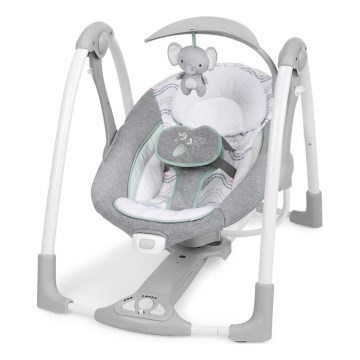 Ingenuity - Balançoire vibrante pour enfants avec mélodie 2 en 1 SWELL 4xD + 1xC
