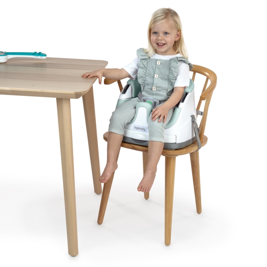 Ingenuity - Coussin de chaise de salle à manger 2en1 BABY BASE menthe