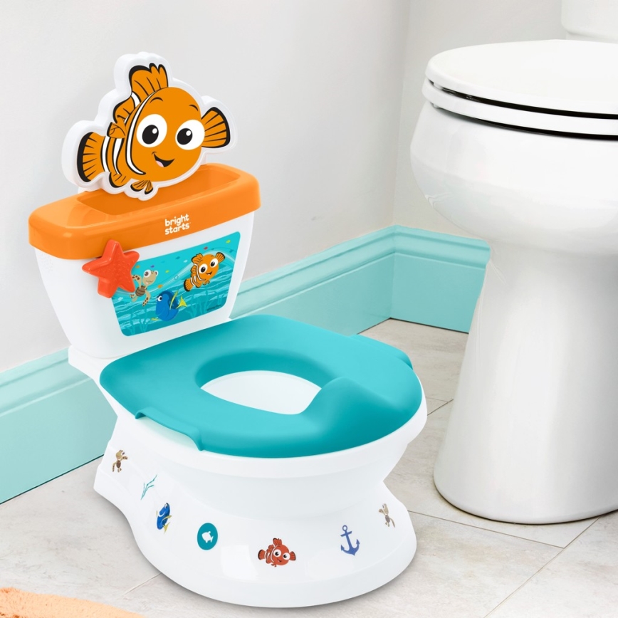 Ingenuity - Pot pour enfant MY SIZE Finding Nemo avec effets sonores, 2x AAA