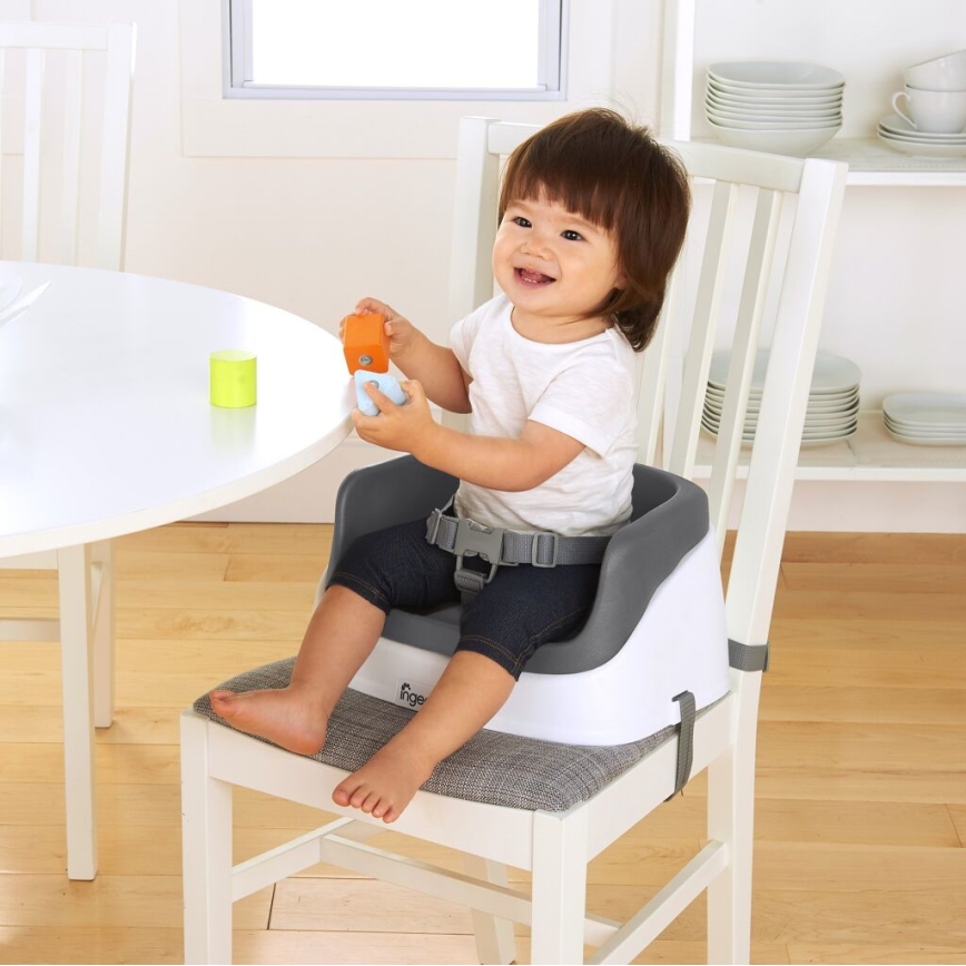 Ingenuity - Réhausseur de table 2en1 SMARTCLEAN TODDLER gris