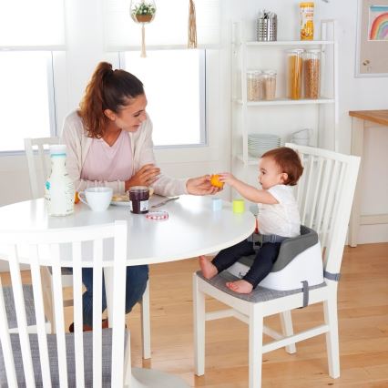 Ingenuity - Réhausseur de table 2en1 SMARTCLEAN TODDLER gris