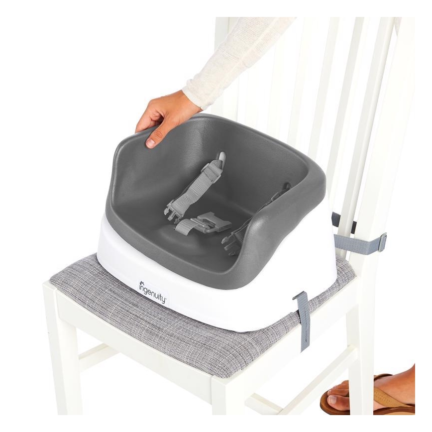 Ingenuity - Réhausseur de table 2en1 SMARTCLEAN TODDLER gris