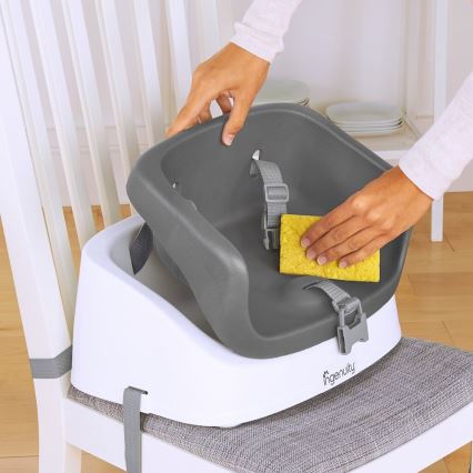 Ingenuity - Réhausseur de table 2en1 SMARTCLEAN TODDLER gris