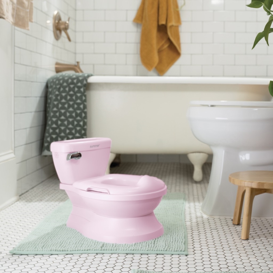 Ingenuity - Toilette d'entraînement sonore MY SIZE, rose, 2xAAA