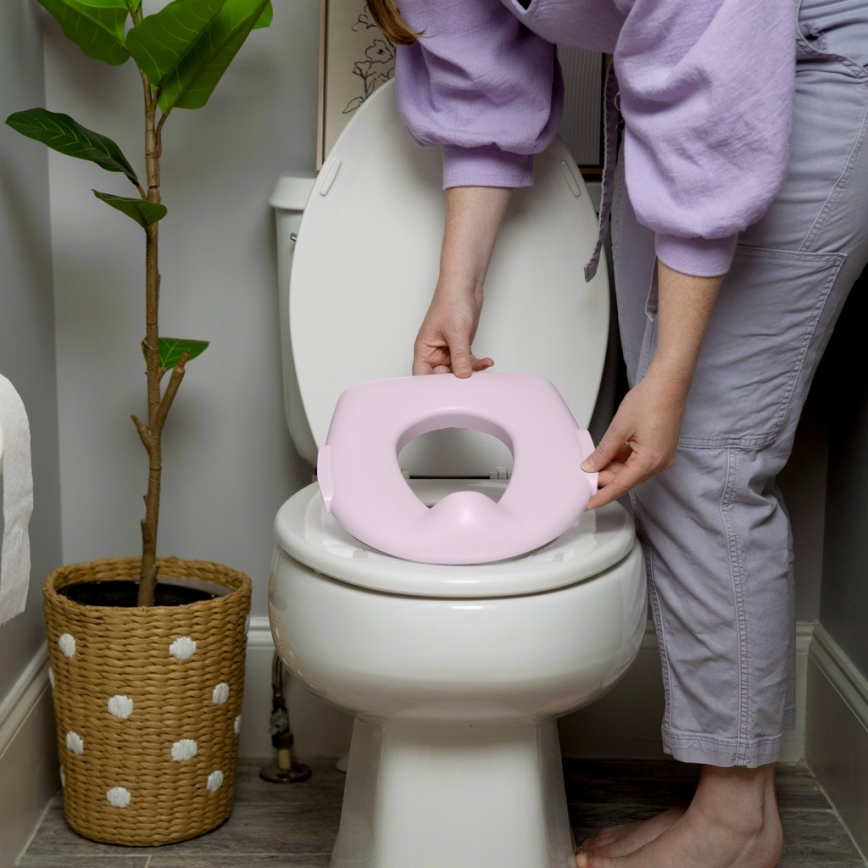Ingenuity - Toilette d'entraînement sonore MY SIZE, rose, 2xAAA