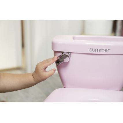 Ingenuity - Toilette d'entraînement sonore MY SIZE, rose, 2xAAA