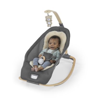 Ingenuity - Transat bébé vibrant avec mélodie EVERY SEASON WESLEY 3xC gris