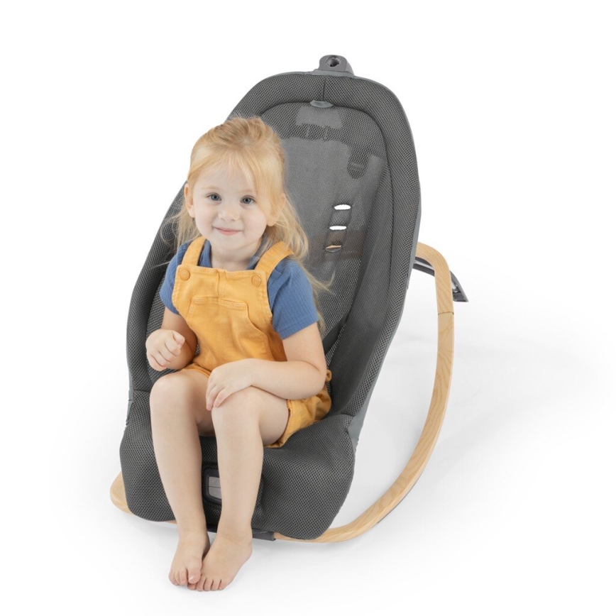Ingenuity - Transat bébé vibrant avec mélodie EVERY SEASON WESLEY 3xC gris