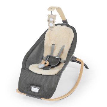 Ingenuity - Transat vibrant pour bébé avec mélodie EVERY SEASON WESLEY 3xC gris