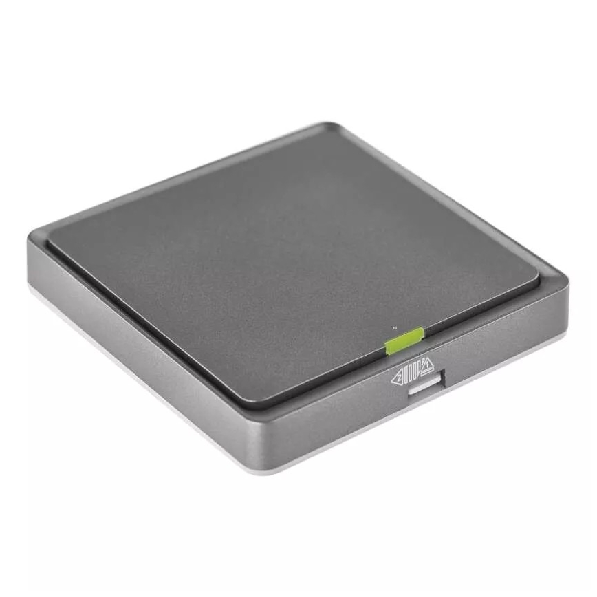 Interrupteur 1 bouton GoSmart 1xCR2430 Tuya noir