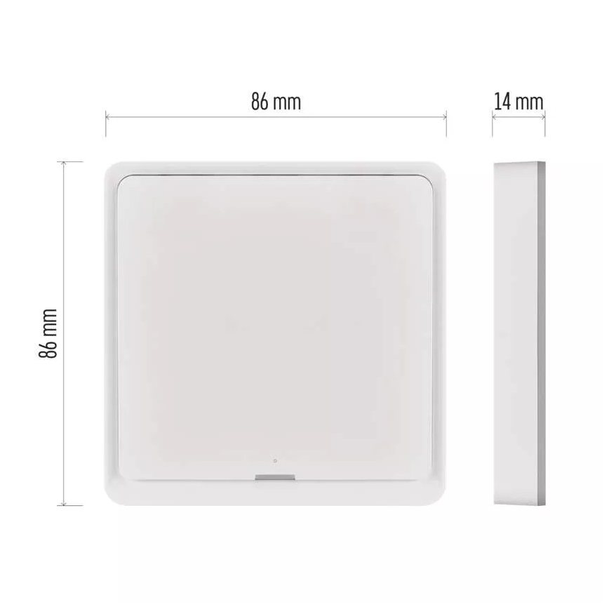 Interrupteur 1 bouton GoSmart Tuya blanc