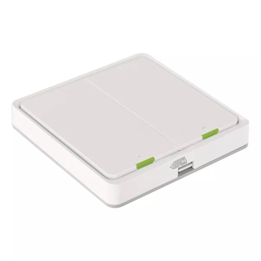 Interrupteur 2 bouton GoSmart Tuya blanc