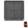 Interrupteur 4 touches GoSmart 1xCR2430 Tuya noir