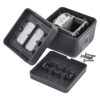 Interrupteur domestique pour courant alternatif 250 V / 10 A, IP55