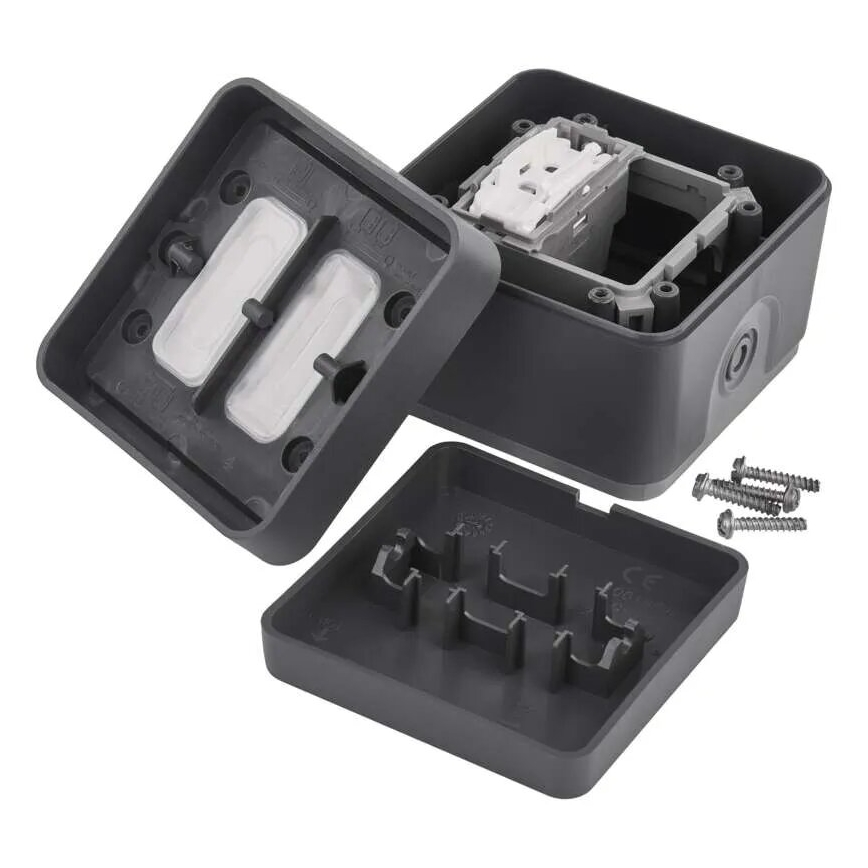 Interrupteur domestique pour courant alternatif 250 V / 10 A, IP55