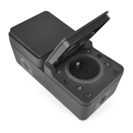 Interrupteur intérieur va-et-vient avec prise 250V/16A IP55