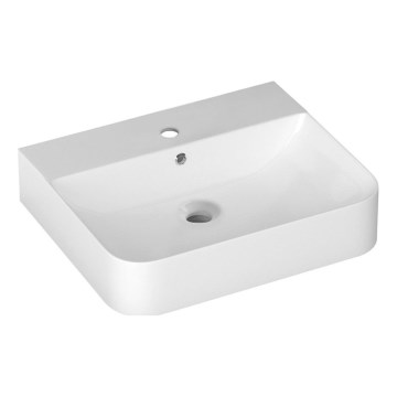 Isvea - Lavabo à poser/suspendu SOTT AQUA 60,5x50 cm céramique/blanc