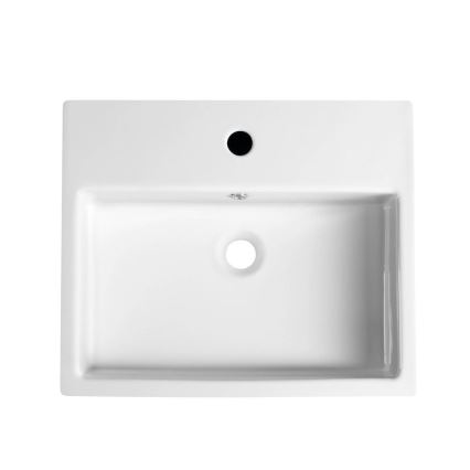 Isvea - Lavabo semi-encastré PURITY 50x42 cm céramique/blanc