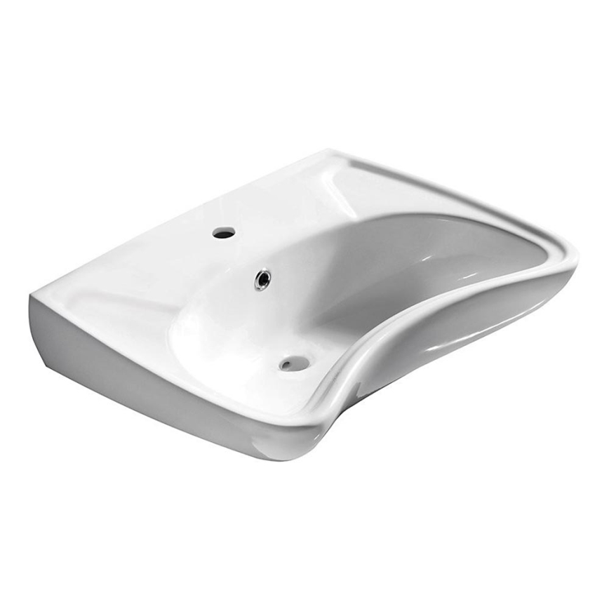 Isvea - Lavabo suspendu pour personnes à mobilité réduite 45,6x59,5 cm céramique/blanc