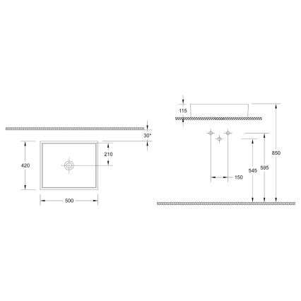 Isvea - Vasque à poser PURITY 50x42 cm céramique/blanc