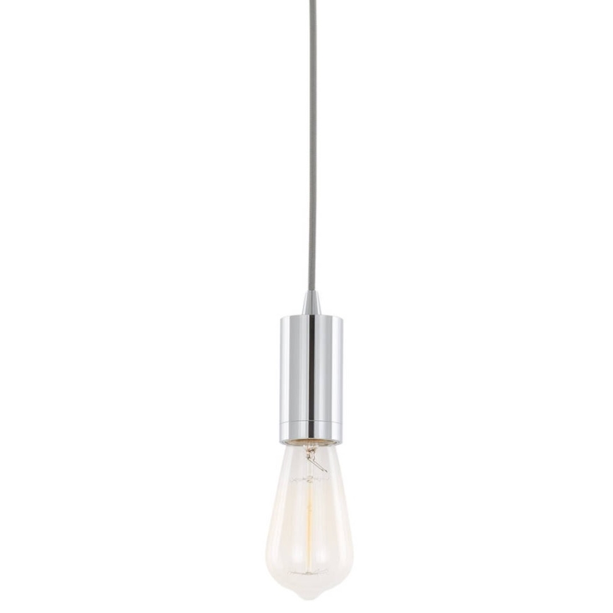 ITALUX - Suspension filaire MODERNA 1xE27/60W/230V chrome brillant