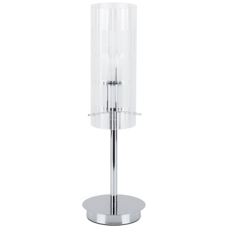 ITALUX - Lampe de table MAX 1xE27/60W/230V chrome/transparent