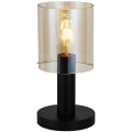 ITALUX - Lampe de table SARDO 1xE27/40W/230V noir/doré