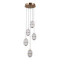 ITALUX - Lustre LED suspendu sur câble ALANI 5xLED/5,6W/230V 3000K doré