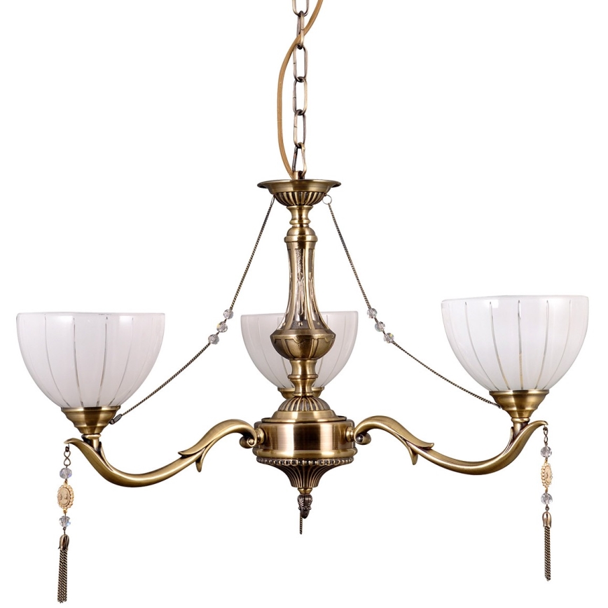 ITALUX - Suspension chaîne BAXIO 3xE27/60W/230V