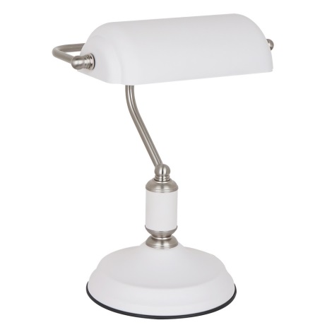 ITALUX MT-HN2088 WH+S.NICK - Lampe de table Pablo 1xE27/40W/230V blanche