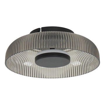 ITALUX - Plafonnier LED PASSO LED/8W/230V 3000K diam. 25 cm noir fumé
