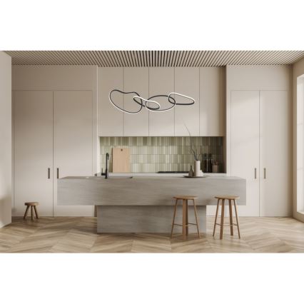 ITALUX - Suspension LED sur câble FONTE LED/60W/230V 3000/4000/6000K noire
