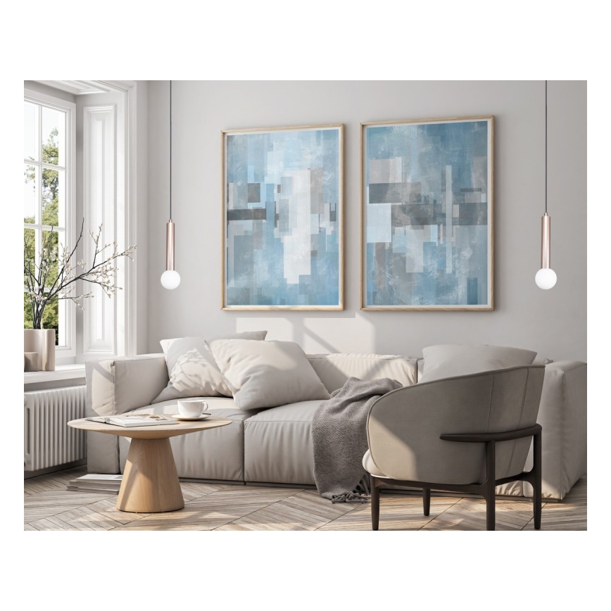 ITALUX - Suspension sur câble FILANO 1xG9/5W/230V or rose