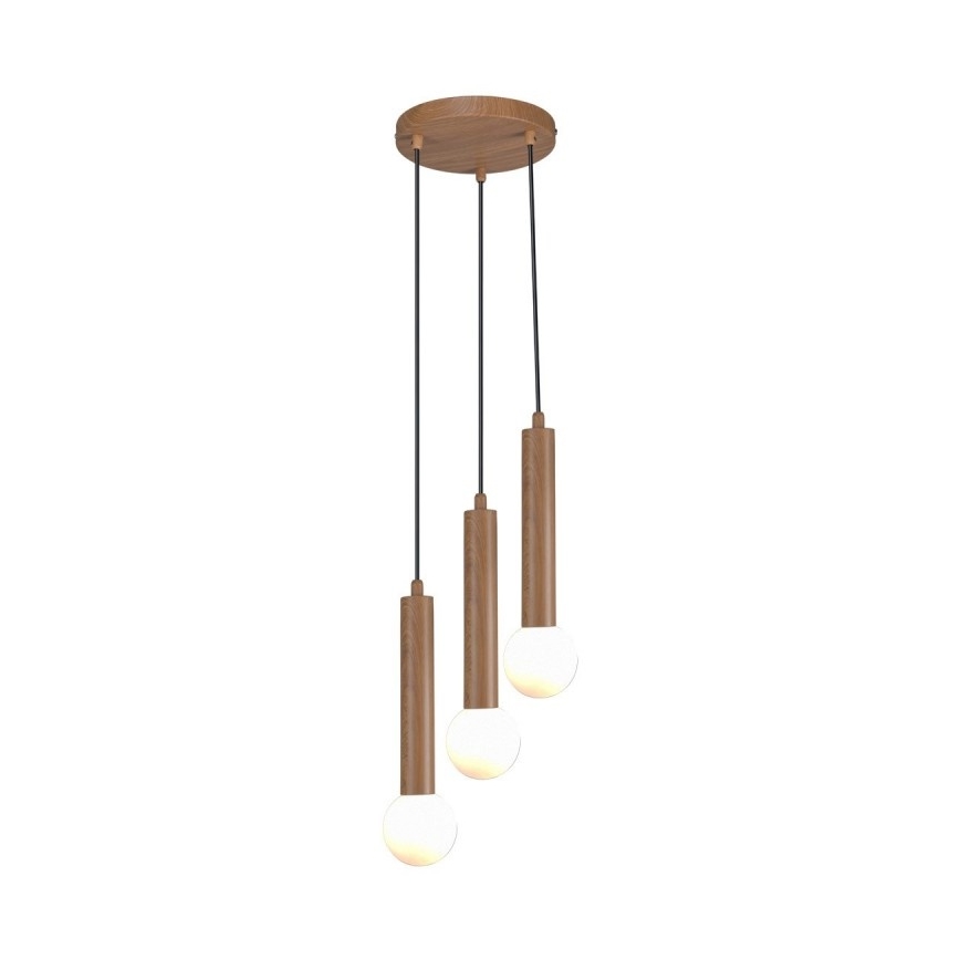 ITALUX - Suspension sur câble FILANO 3xG9/5W/230V marron