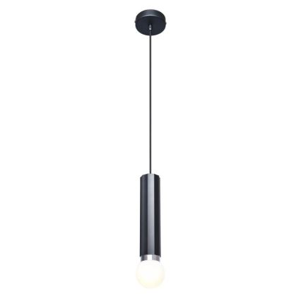 ITALUX - Suspension sur câble MACERA 1xE27/40W/230V noire