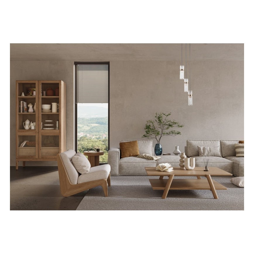 ITALUX - Suspension sur câble TARASO 3xE14/40W/230V noir/doré