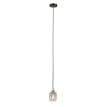 ITALUX - Suspension sur câble TORNO 1xE14/40W/230V noir/doré