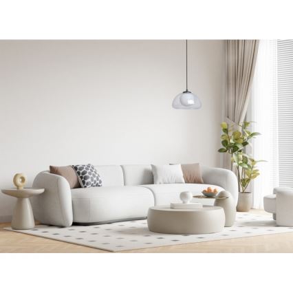 ITALUX - Suspension sur câble AINALE 1xG9/7W/230V noir/transparent